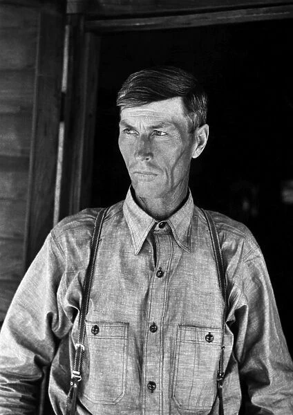 SHARECROPPER, 1938. Former sharecropper, now a Farm Security Administration client