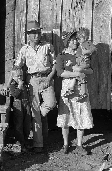 SHARECROPPERS, 1939. A sharecropper and his family, clients of the Transylvania