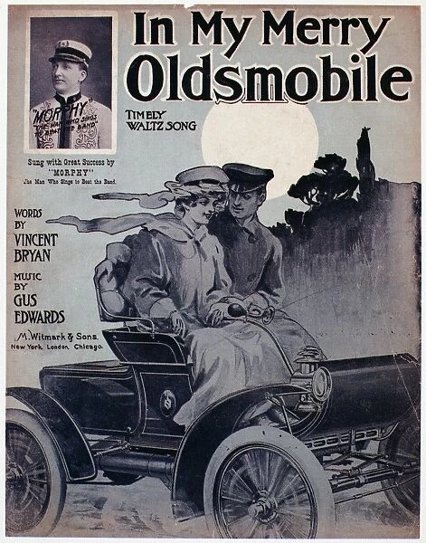 SHEET MUSIC COVER, 1905. American sheet music cover for In My Merry Oldsmobile, by Vincent Bryan and Gus Edwards, 1905