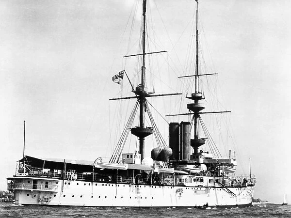 SHIPS: HMS RENOWN, 1905. HMS Renown, launched in 1895 and scrapped in 1914