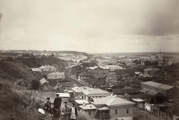 SIBERIA: TOMSK, c1885. A view of the city of Tomsk in Siberia, Russia. Photograph