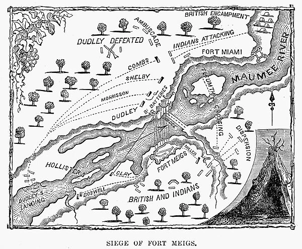 The siege of Fort Meigs, Ohio, 1-9 May 1813