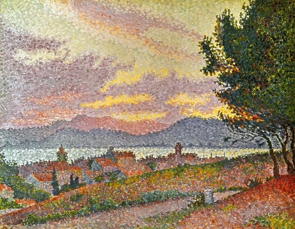 SIGNAC: ST TROPEZ, 1896. Paul Signac: View of St Tropez. Oil on canvas, 1896