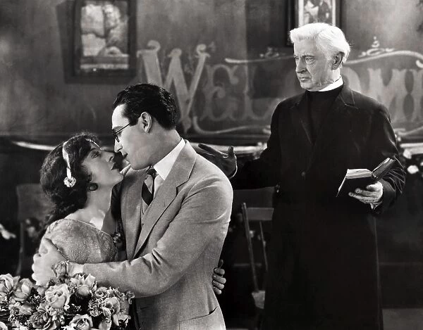 SILENT FILM STILL: WEDDING. American comedian Harold Lloyd