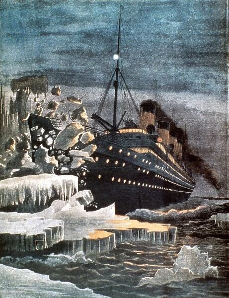 SINKING OF THE TITANIC. April 14-15, 1912: contemporary illustration