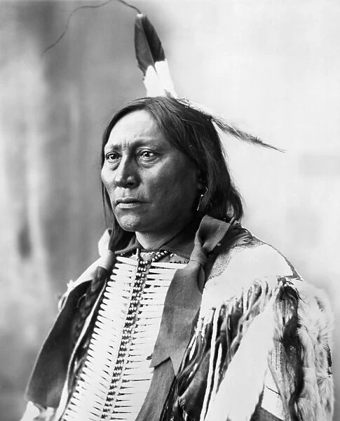SIOUX CHIEF, c1898. Hollow Horn Bear, a Sioux chief. Photograph by Adolph Muhr, c1898