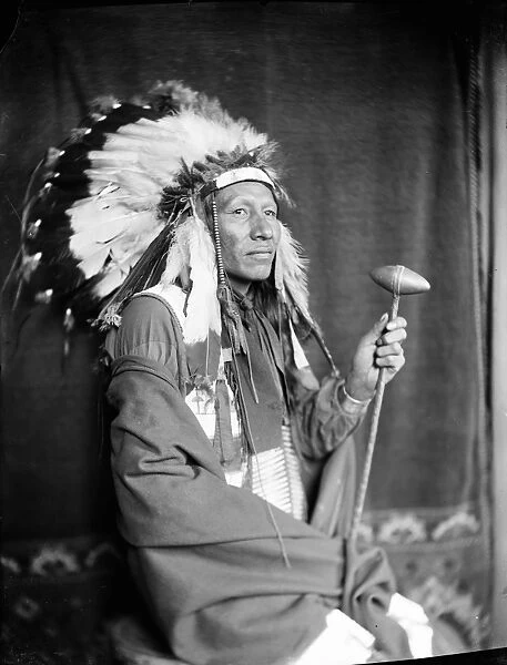 SIOUX NATIVE AMERICAN, c1900. Luke Big Turnips, a Sioux Native American, probably