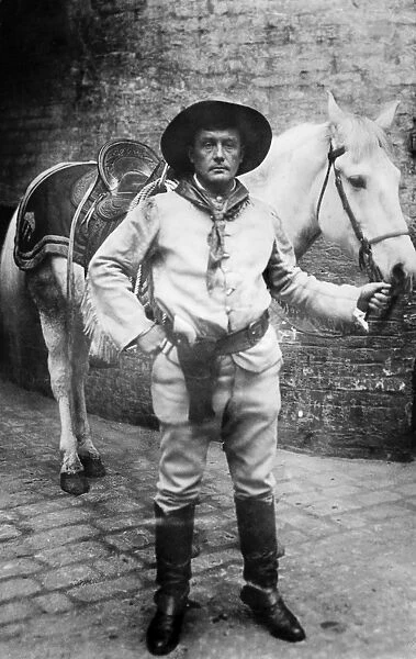 SIR GENILLE CAVE BROWN CAVE (1869-1929). English cowboy, bartender and 12th baronet