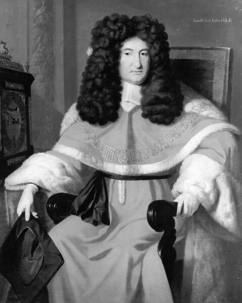 SIR JOHN HOLT (1642-1710). English judge. Oil on canvas by Richard van Bleeck, c1700