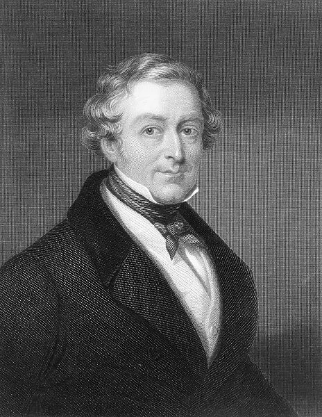 SIR ROBERT PEEL (1788-1850). English statesman. Steel engraving after Sir Thomas Lawrence