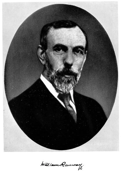 SIR WILLIAM RAMSAY (1852-1916). Scottish chemist