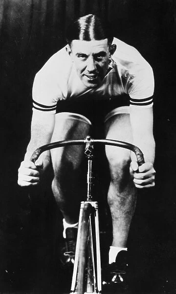 SIX-DAY BICYCLE RACER. Anthony Beckman, an American six-day bicycle racer of the 1930s