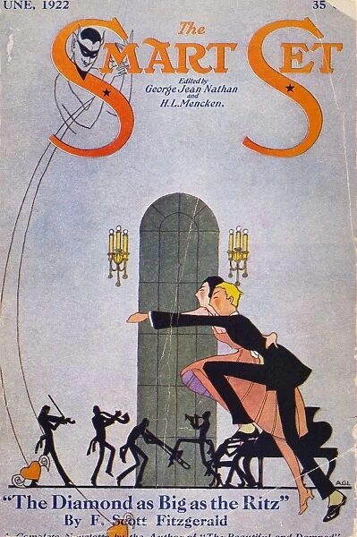 SMART SET MAGAZINE COVER. A 1922 cover of George Jean Nathan and H. L. Menckens The Smart Set featuring a story by F. Scott Fitzgerald