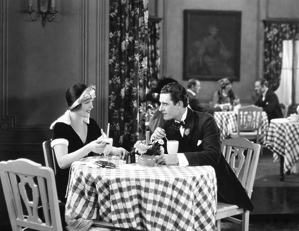 THE SNOB, 1924. Phyllis Haver and John Gilbert in a scene from the film