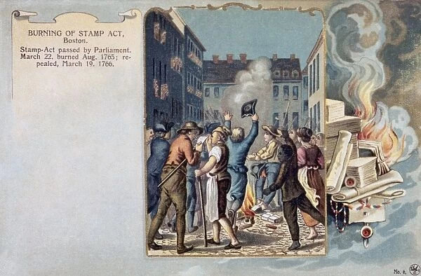 Sons of Liberty protesting the Stamp Act in Boston by