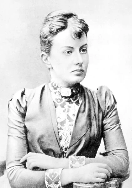 SONYA KOVALEVSKY (1850-1891). Also known as Sofya Kovalesvskaya. Russian mathematician