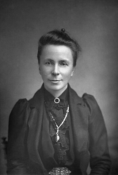 SOPHIE BRYANT (1850-1922). Irish mathematician, educator, and suffragist. Photograph by W
