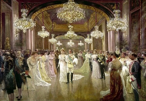 SPAIN: ROYAL WEDDING, 1906. Wedding of King Alfonso XIII of Spain to Princess Victoria