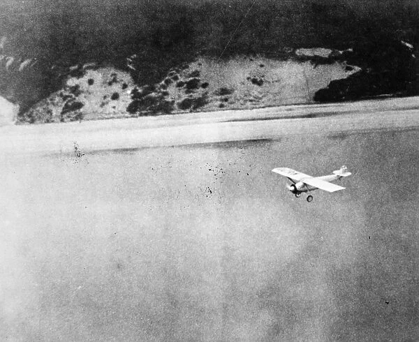 THE SPIRIT OF ST. LOUIS. Charles Lindberghs Spirit of St. Louis flying over France