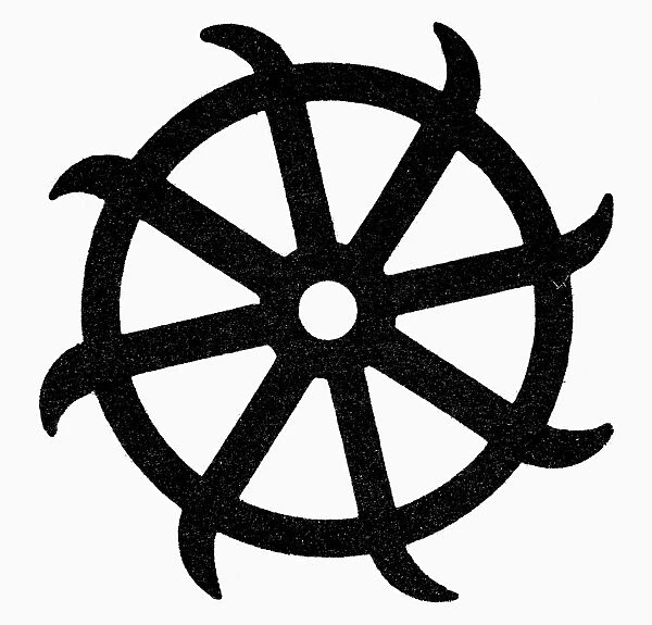 ST. CATHERINEs WHEEL. Christian symbol of martyrdom name for St. Catherine of Alexandria