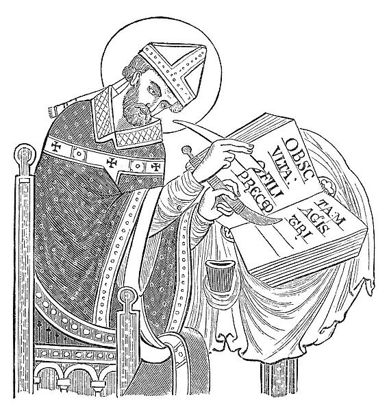 ST. DUNSTAN (924-988). English prelate. St. Dunstan as archbishop of Canterbury (959-988)