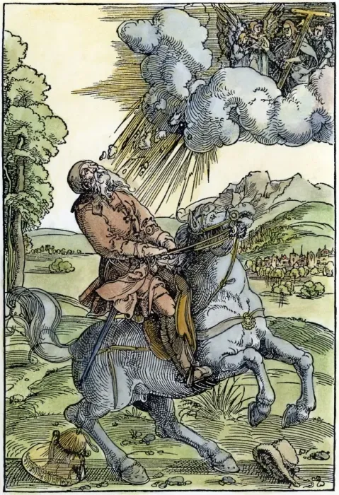 Framed Print : ST. PAUL: CONVERSION. The conversion of St