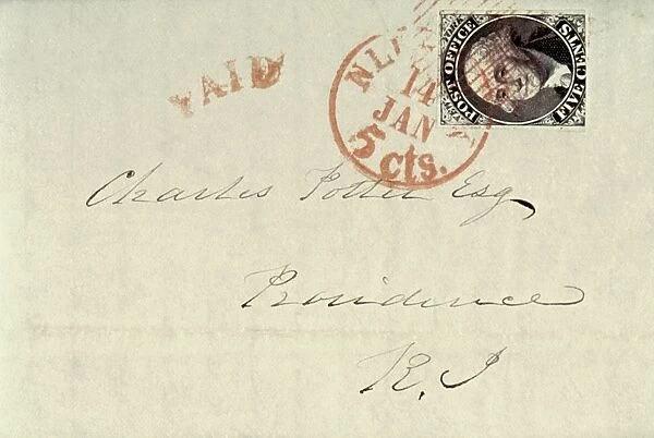 STAMP, 1845. New York Postmasters Provisional Stamp