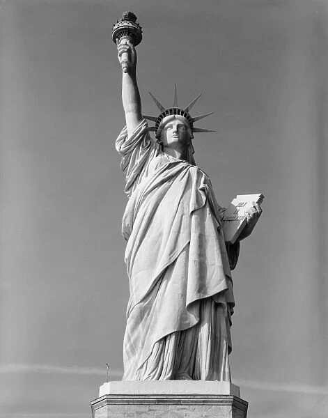 STATUE OF LIBERTY, 1984. Front view of the Statue of Liberty in New York Harbor