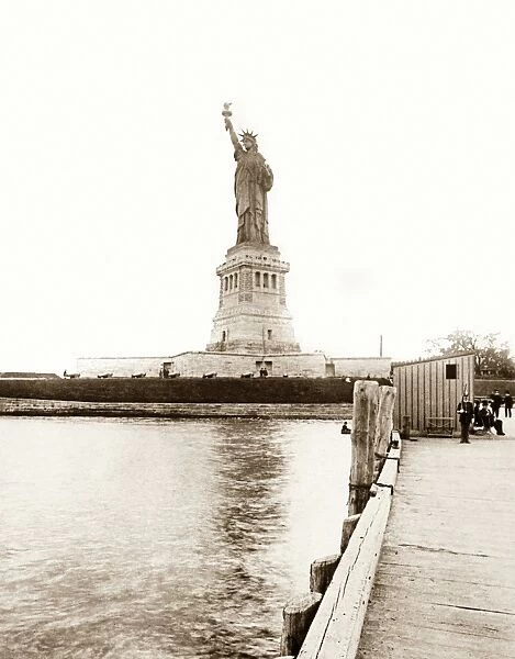 STATUE OF LIBERTY, c1890. The recently inaugurated Statue of Liberty in New York