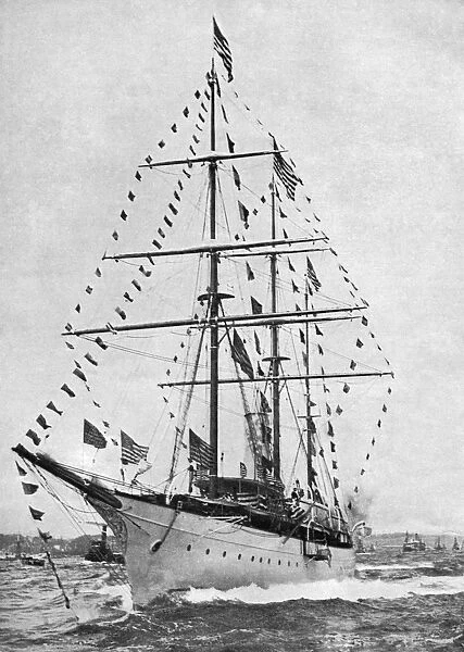 STEAM YACHT, 1898. Steam yacht, Eleanor, owned by Colonel Oliver Hazard Payne