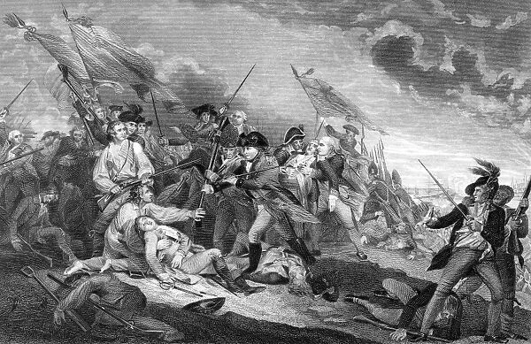 Steel engraving by James Mitan, 1801, after the painting by John Trumbull