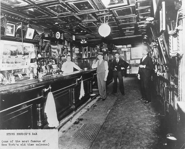 Steve Brodies bar in New York City, c. 1895