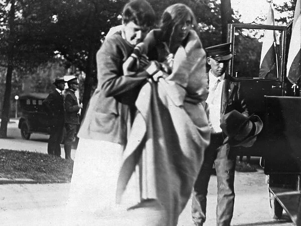 SUFFRAGETTE, c1917. American suffragette Kate Heffelfinger upon her release