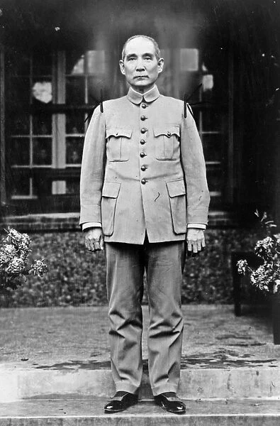 SUN YAT-SEN (1866-1925). Chinese political leader. Photograph, c1920