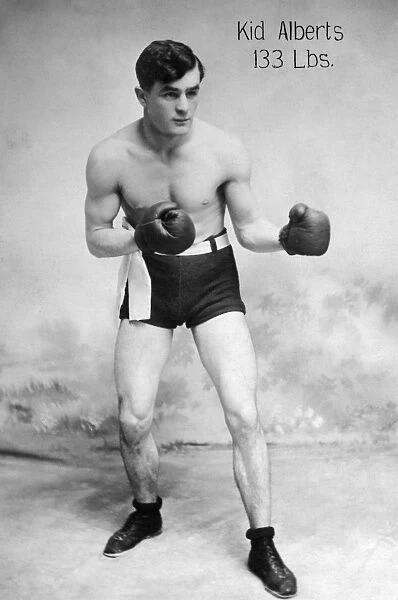 Super featherweight Kid Alberts, 133 pounds, 1910-1915