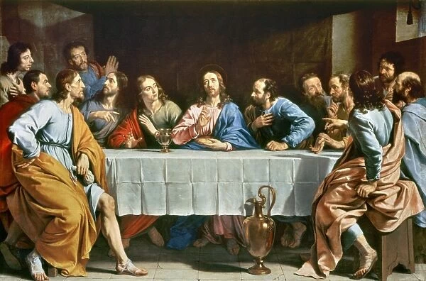 The Last Supper. Oil on canvas by Philippe de Champaigne (1602-1674)