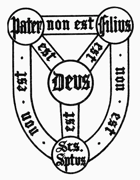 SYMBOL: HOLY TRINITY. Christian symbol of the Holy Trinity