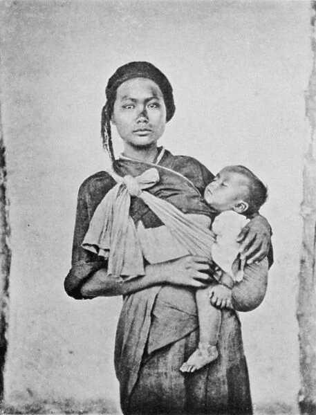 TAIWAN: MOTHER, 1870s. A Pepohoan mother and child, 1870s