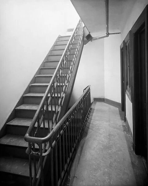 TENEMENT HOUSE, C1905. Stairway and hall, New York City. Photograph, c1905