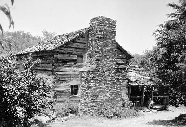 TENNESSEE: FARM HOUSE, 1936. The Walker Family Farm in Gatlinburg, Sevier County, Tennessee