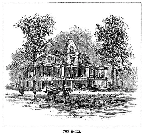 TENNESSEE: RUGBY, 1880. The hotel in the newly founded town of Rugby, Tennessee, 1880