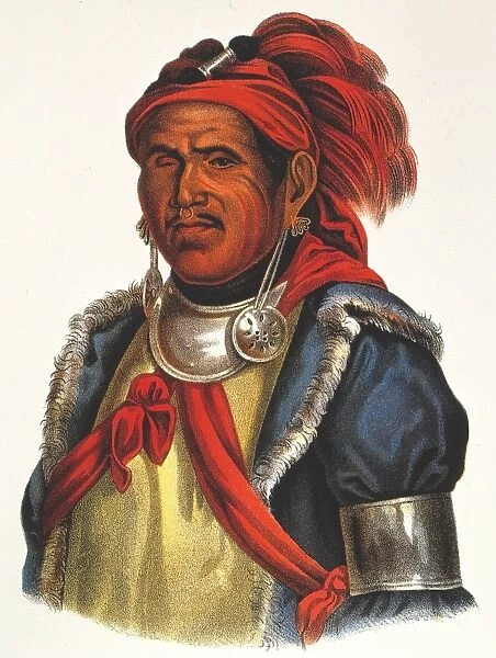 TENSKWATAWA (c1768-1834). Known as the Prophet. Shawnee Native American prophet and leader