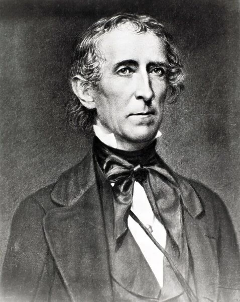 Tenth President of the United States. Daguerreotype by Mathew Brady, c1845
