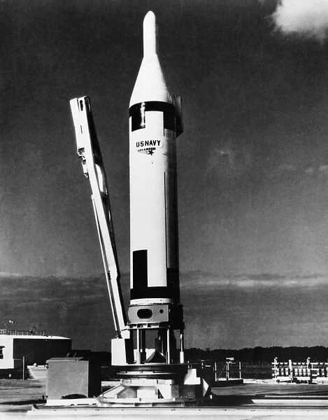 Test launch of the Polaris 1500 nautical mile A-2 fleet ballistic missile at Cape Canaveral, Florida, 15 November 1960