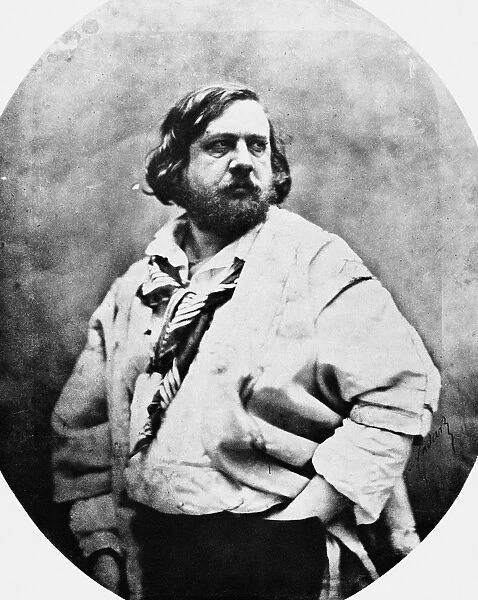 TH├ëOPHILE GAUTIER (1811-1872). French man of letters. Photographed by Nadar, c1856