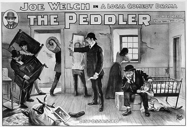 THEATER: THE PEDDLER, 1902. Lithograph poster for the American play, The Peddler