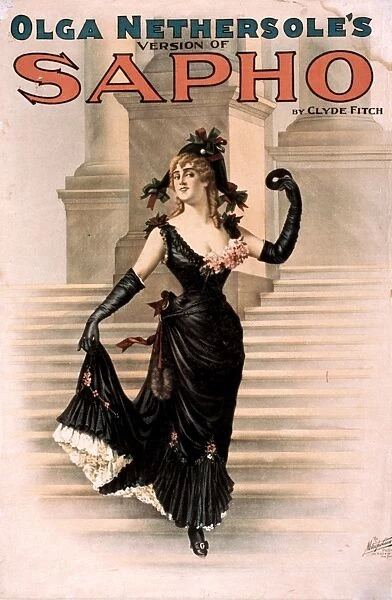THEATRE: SAPHO, 1900. Poster advertising Olga Nethersoles role in Sapho by Clyde Fitch