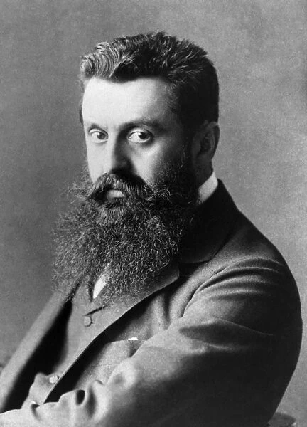 THEODOR HERZL (1860-1904). Hungarian-born Austrian journalist and founder of Zionism