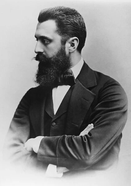 THEODOR HERZL (1860-1904). Hungarian journalist and founder of Zionism. Undated photograph