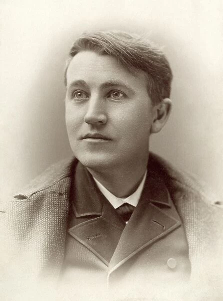 THOMAS ALVA EDISON (1847-1931). American inventor. Photograph, c1892